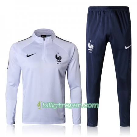 Frankrike Trenings Collegegenser Set 2018 Hvit